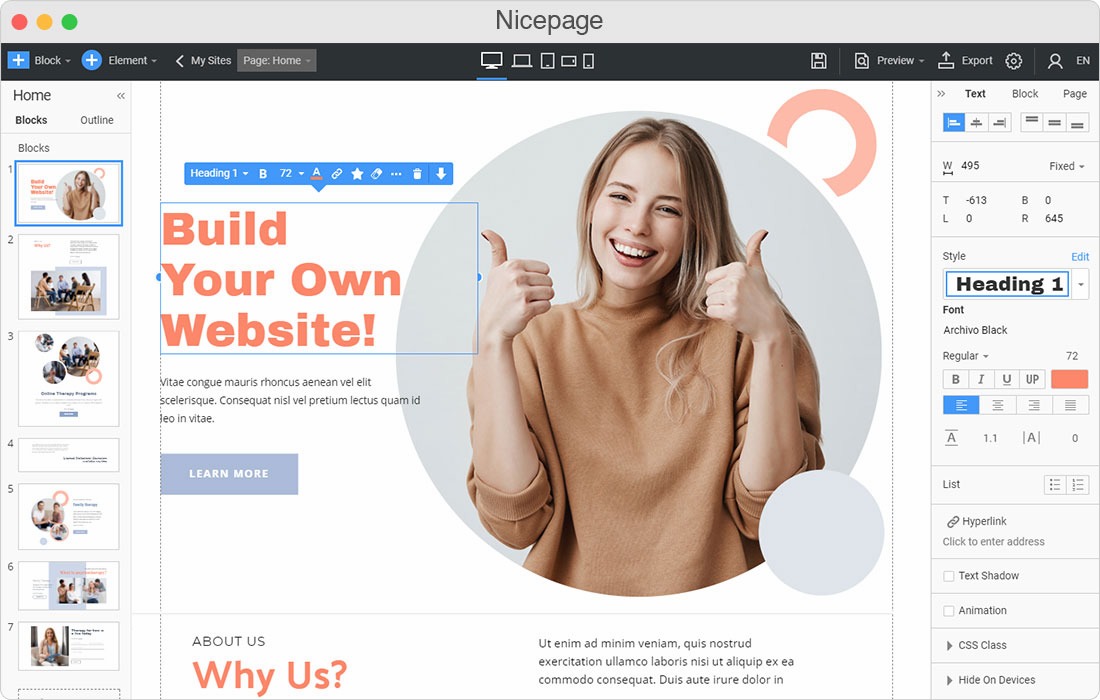 how to create website and which tools we can use